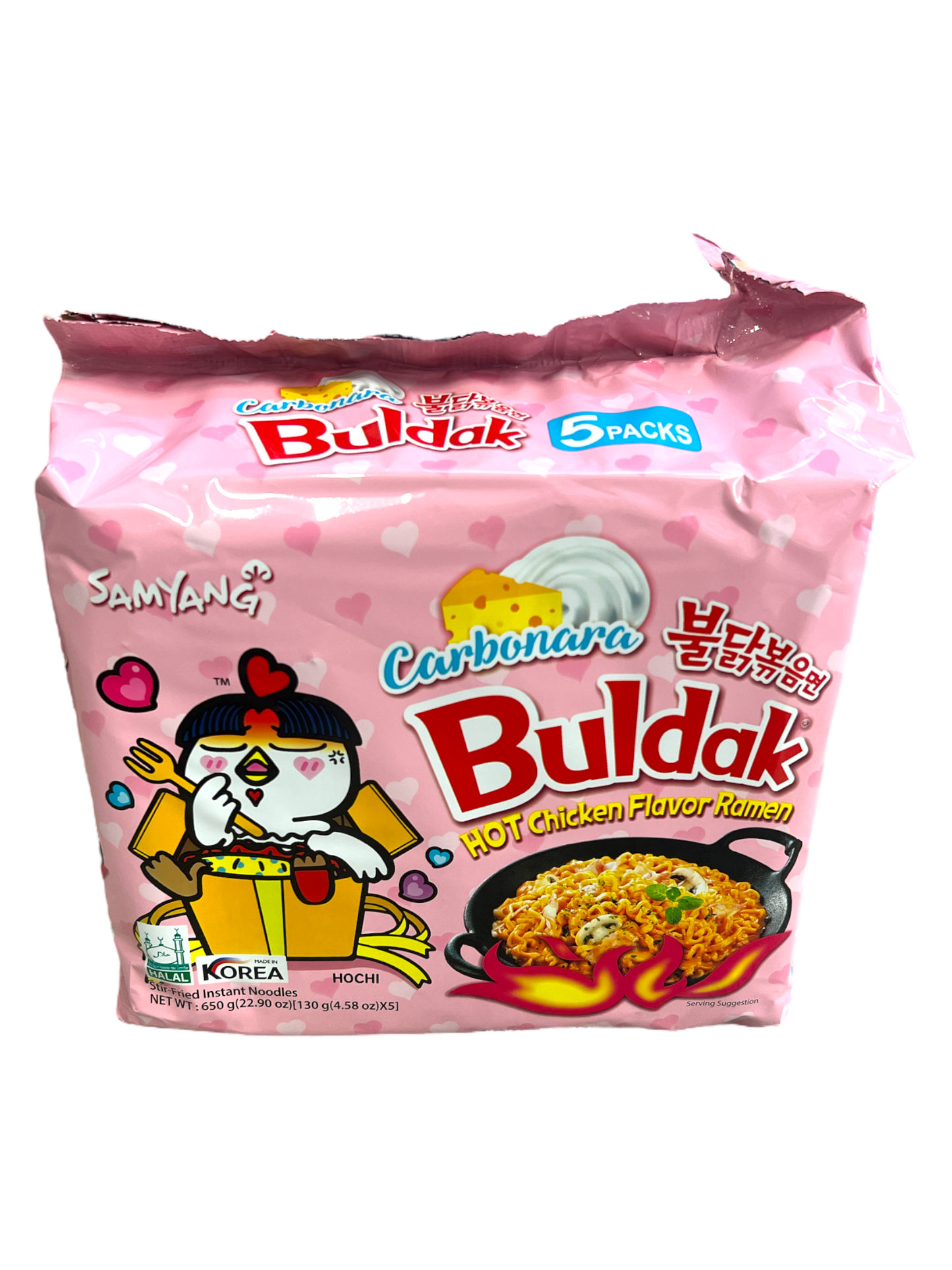 Samyang Carbonara Hot Chicken Ramen 130g x 5pk