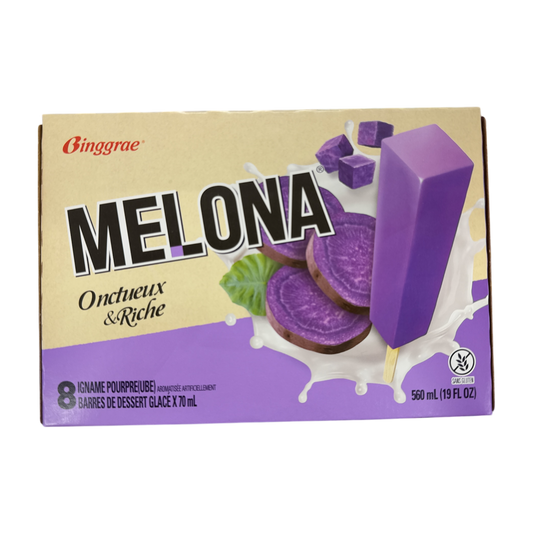 Binggrae Melona Ice Block Ube Flavor 560ml (70ml x 8)