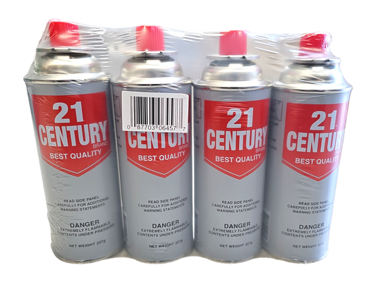 21 Century Butane Gas 227g × 4pk