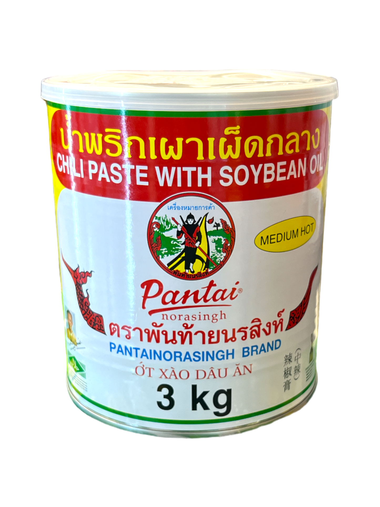 Pantai Chilli Paste With Soybean Oil 3kg x 3