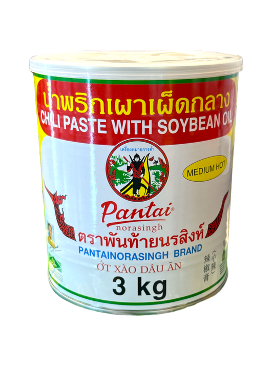 Pantai Chilli Paste With Soybean Oil 3kg x 3