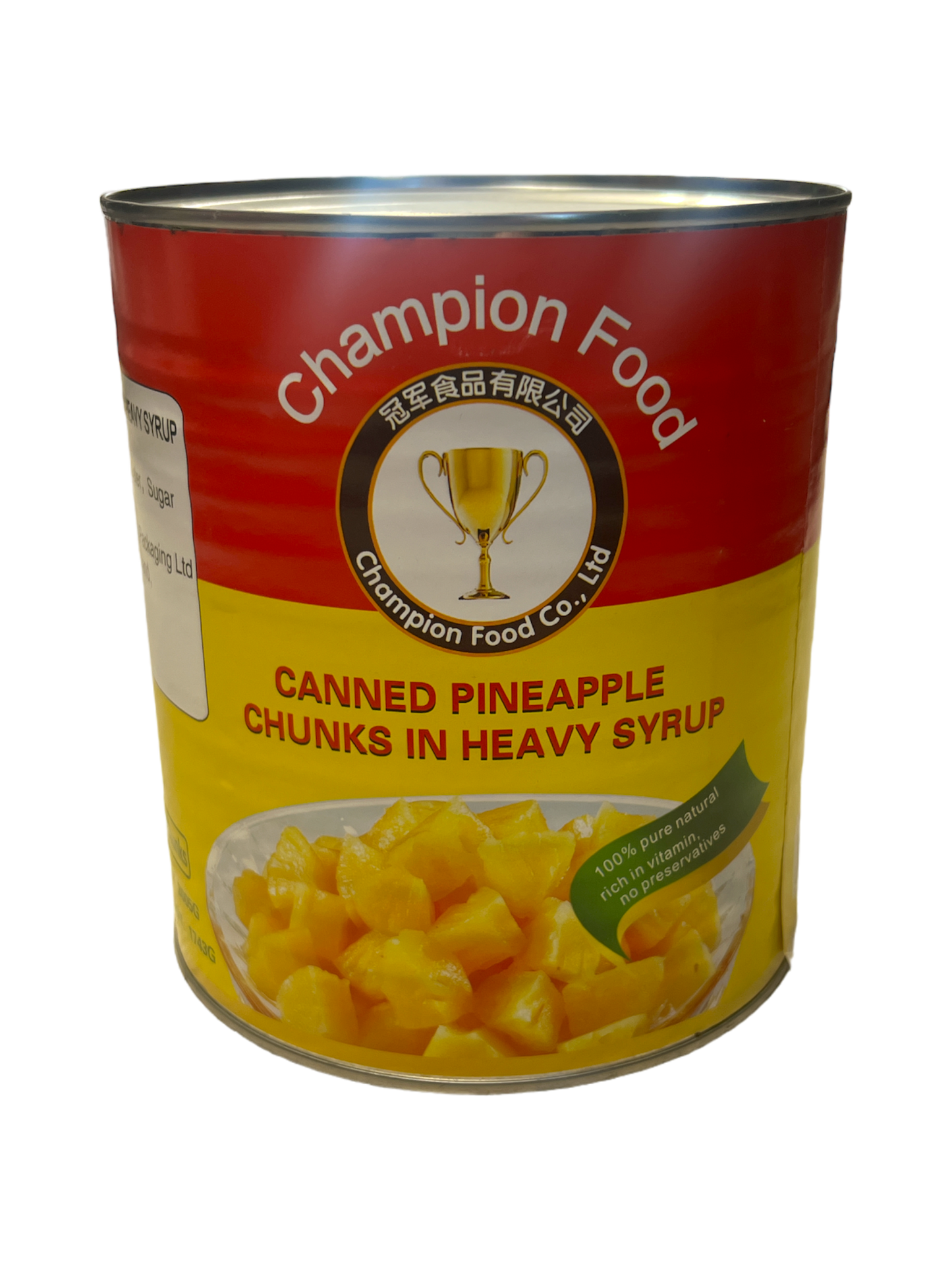 Champion Food Canned Pineapple Chunks In Heavy Syrup 3005g x 6