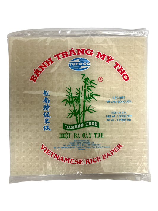 Bamboo Tree Vietnamese Rice Paper 22cm Square 340g