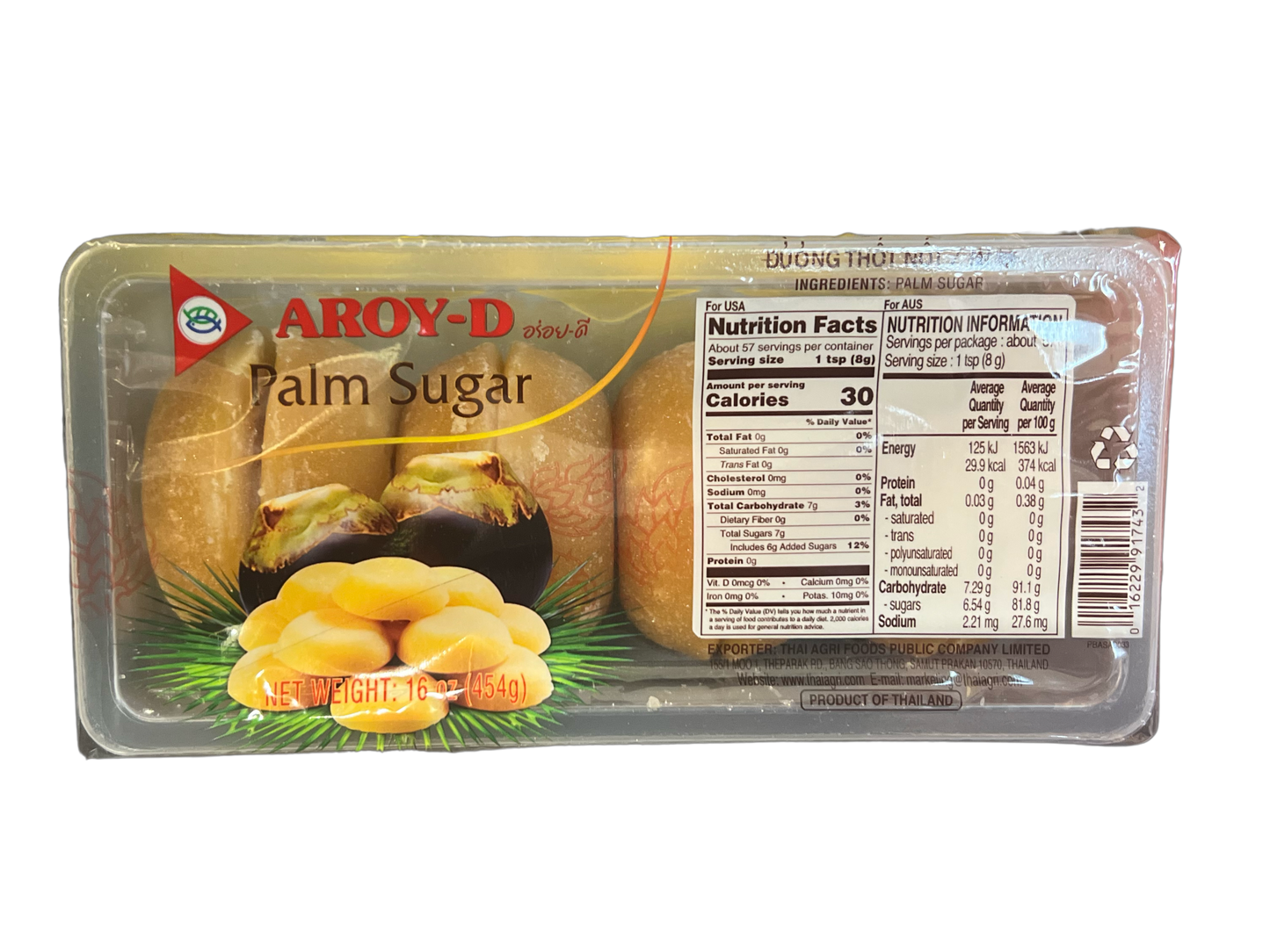 Aroy-D Palm Sugar 454g
