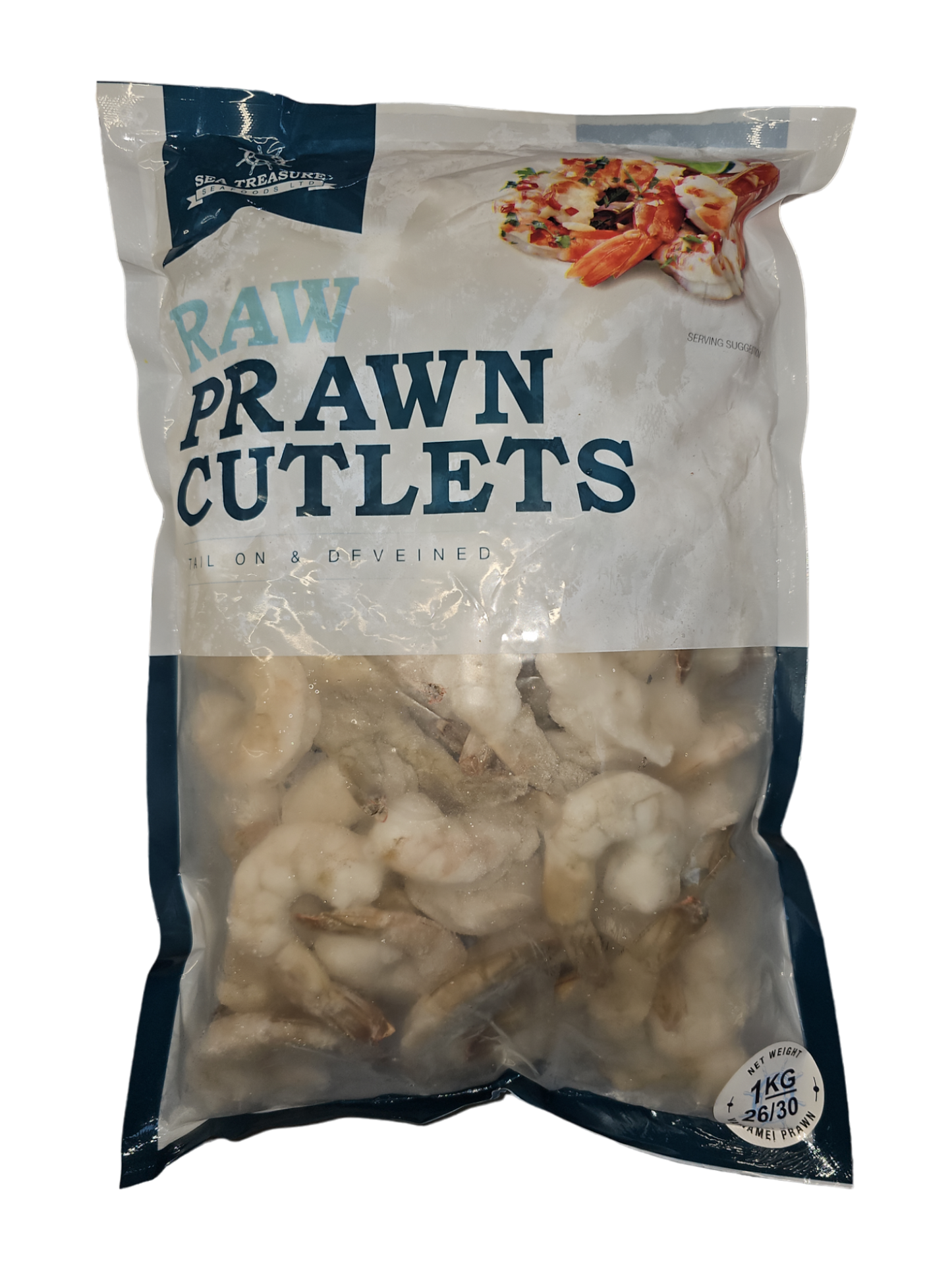 Sea Treasure Raw Prawn Cutlets 26/30 1kg x 10
