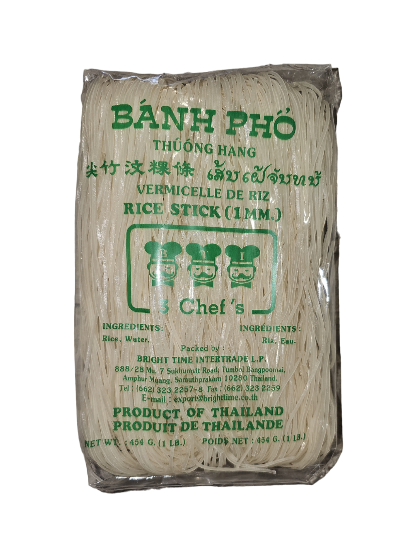 3 Chef's Rice Stick 1mm 454g x 30