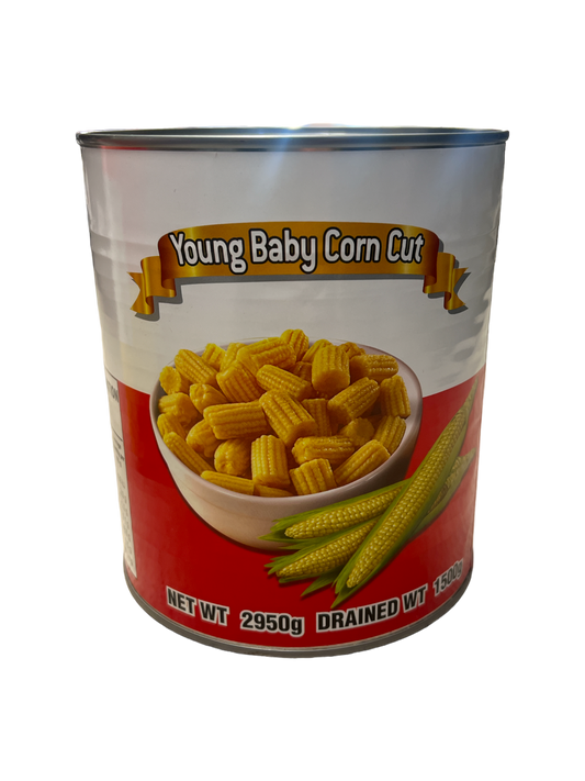 Tiger King Young Baby Corn Cut 2.95kg x 6