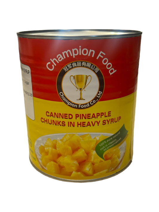 Champion Food Canned Pineapple Chunks In Heavy Syrup 3005g x 6