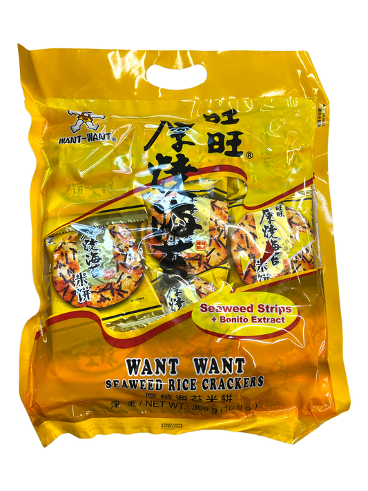 Want Want Seaweed Rice Cracker 308g