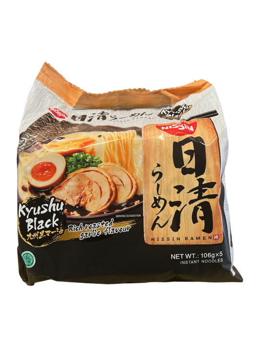 Nissin Kyushu Black Ramen 106g x 5pk
