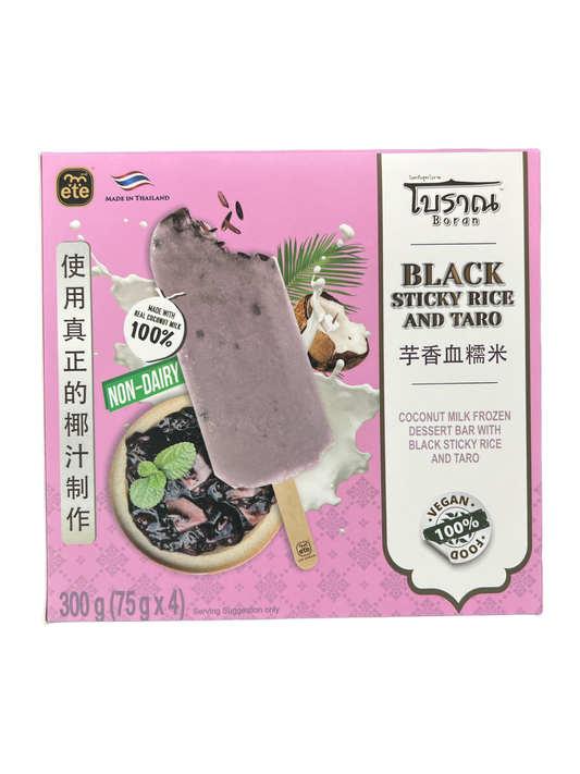 ETE Black Sticky Rice & Taro Coconut Milk Desert Bar (4’s) 300g
